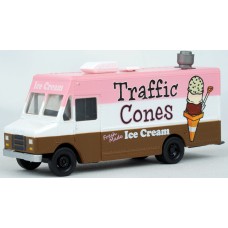 949-12108 Walthers Scenemaster Morgan Olson Route Star Van - Traffic Cones Food Truck