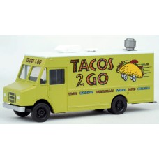 949-12109 Walthers Scenemaster Morgan Olson Route Star Van - Tacos 2 Go Food Truck