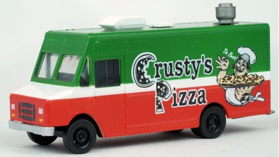 949-12110 Walthers Scenemaster Morgan Olson Route Star Van - Crusty's Pizza Food Truck