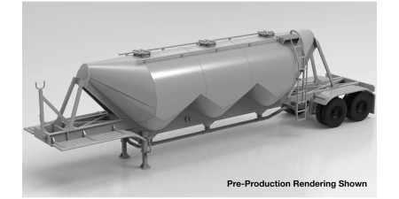 949-2620 Walthers HO Pneumatic Bulk Trailer KIT - Undecorated Gray