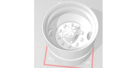 W12T2 - Replacement Wheel, Athearn, Trailer, 2 Hole Steel, ProPar Oiler Hub