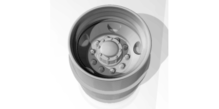 W25D - Replacement Wheel, Atlas, Drive, 5 Hole Steel