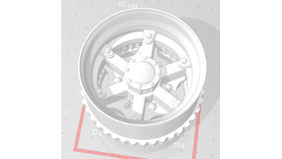 W2S6D - Replacement Wheel, Atlas, Drive, 6 Spoke