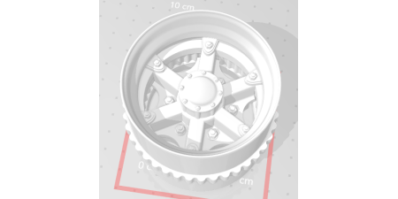 W2S6D - Replacement Wheel, Atlas, Drive, 6 Spoke