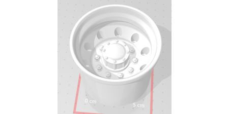 W310D - Replacement Wheel, Brekina, Drive, 10 Hole Aluminum
