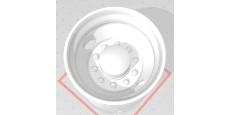 W32DH - Replacement Wheel, Brekina, Drive, 2 Hole Steel, With Hub Cap