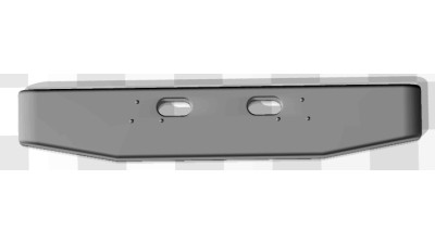 B214 - Atlas Front Bumper, 14" Gullwing, Ford LNT-9000 Truck Tractor