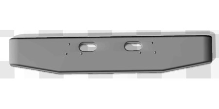 B214 - Atlas Front Bumper, 14" Gullwing, Ford LNT-9000 Truck Tractor